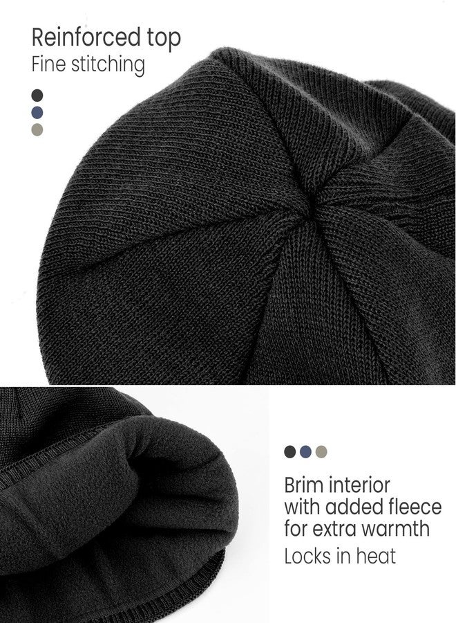 HASAGEI Beanie Hats for Men & Women, Winter Knit Beanie Hat, Warm Soft Beanies for Outdoor Work, Running, Hiking, Skiing Black - Image 3